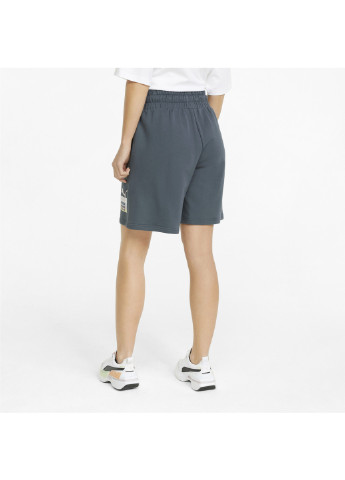 Серые демисезонные шорты brand love high-waisted women's shorts Puma