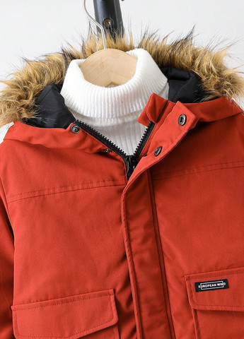 Теракотова демісезонна куртка SHEIN