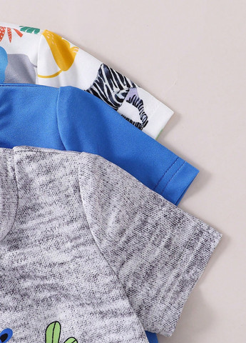 Комбінована всесезон піжама (футболка, шорти) 3 шт. футболка + шорти SHEIN