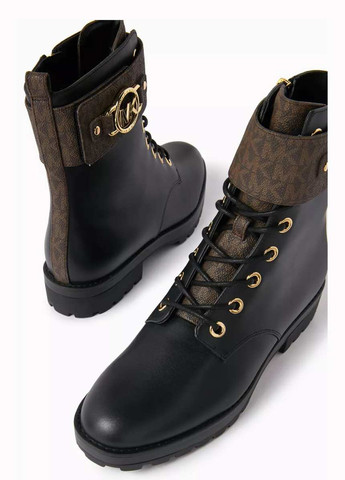 Осенние ботинки берцы Michael Kors с логотипом из искусственной кожи