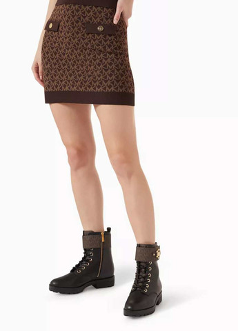 Осенние ботинки берцы Michael Kors с логотипом из искусственной кожи