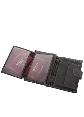 Мужской кожаный кошелек 9,5х13,5х2,5 см Always Wild (195771618)