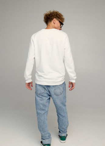 Білий свитшот мужской basic /no flis/ YAPPI малюнок (254557550)