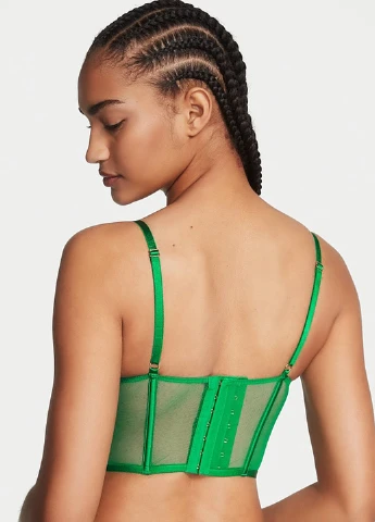 Зелений демісезонний комплект (корсет, трусики) Victoria's Secret