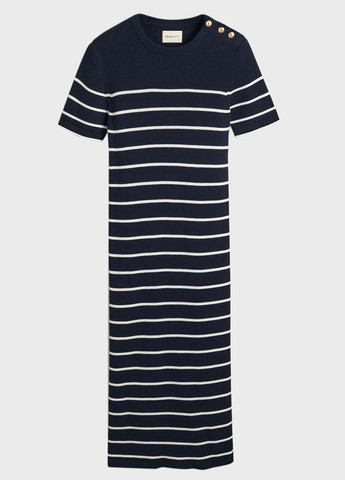 Темно-синя кежуал сукня силуетна Gant в смужку