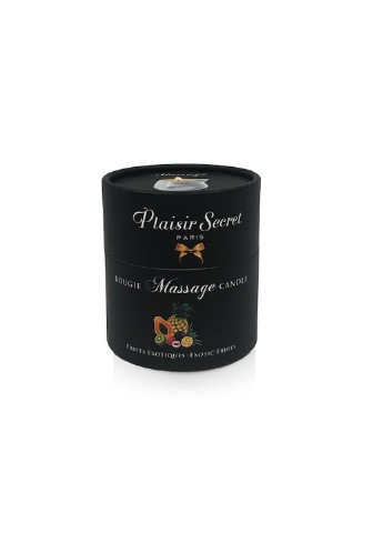 Массажная свеча Pineapple Mango (80 мл) подарочная упаковка, керамический сосуд Plaisirs Secrets (255169368)