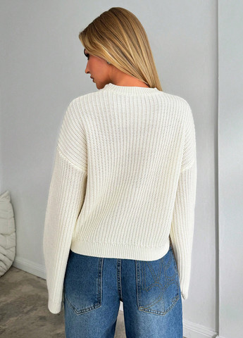 Молочный демисезонный джемпер джемпер SHEIN