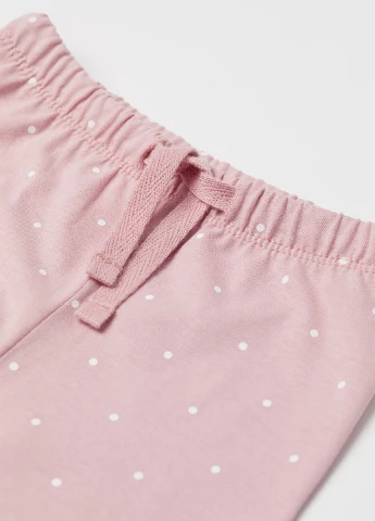 Рожевий демісезонний комплект (лонгслів, брюки) H&M