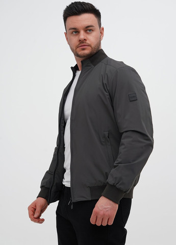 Серо-зеленая демисезонная куртка Trend Collection