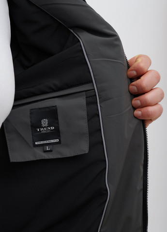 Серо-зеленая демисезонная куртка Trend Collection