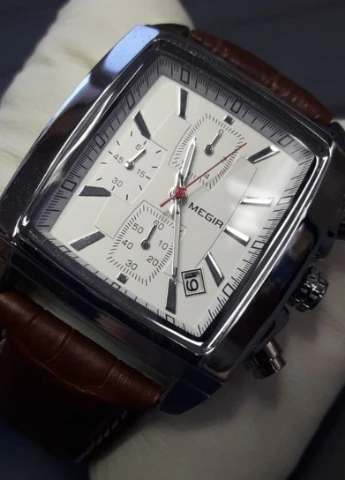 Мужские Часы 2028 Verona White кварцевые классические Megir (226691409)