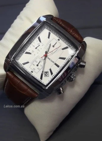 Мужские Часы 2028 Verona White кварцевые классические Megir (226691409)