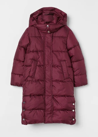 Бордова куртка зима,бордовий, H&M