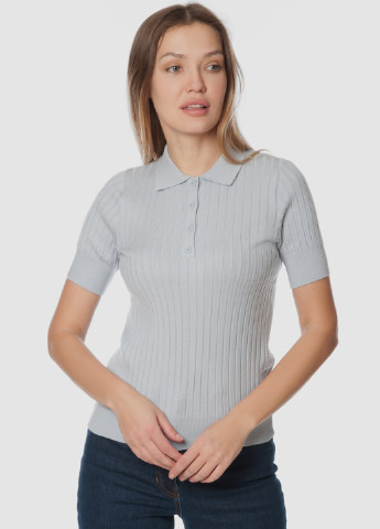 Голубой женская футболка-поло женское Arber однотонная
