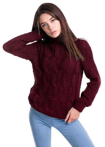 Бордовий зимовий светр Bakhur