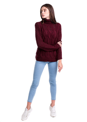 Бордовый зимний свитер Bakhur