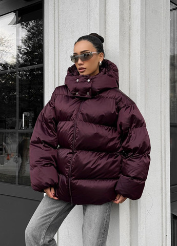 Бордова зимня куртка No Brand