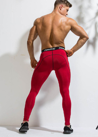 Красные спортивные демисезонные зауженные брюки Deenyt