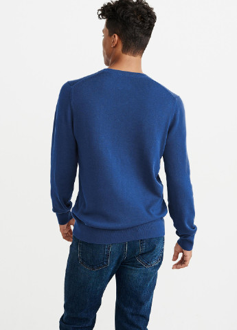Синий демисезонный пуловер пуловер Abercrombie & Fitch