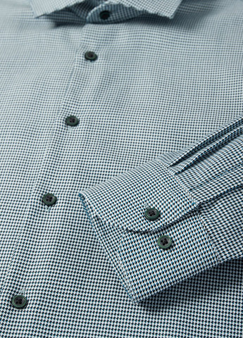 Голубой классическая, кэжуал рубашка с абстрактным узором C&A