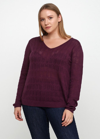 Сливовый демисезонный пуловер пуловер Maison De Nimes