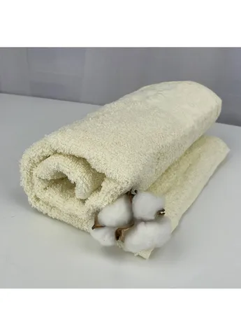 Полотенце для лица махровое Febo Vip Cotton Botan Турция 6399 молочное 50х90 см No Brand комбинированный
