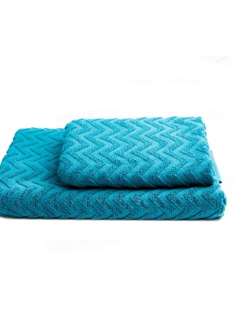 Набор махровых полотенец Osborn Textile Ideal геометрический бирюзовый