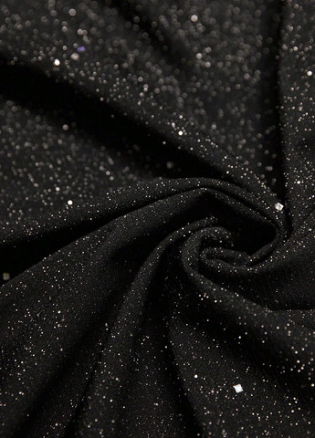 Чорна вечірня сукня силуетна SHEIN з візерунком "перець з сіллю"