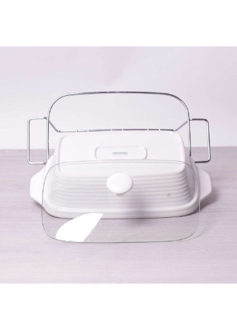 Марміт керамічний 2.4л зі скляною кришкою та металевою підставкою 6403 Kamille (253786494)