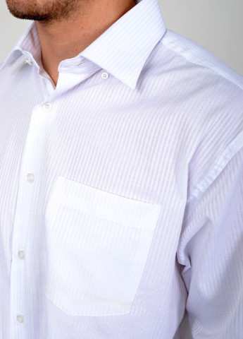 Белая кэжуал рубашка однотонная Ager с длинным рукавом