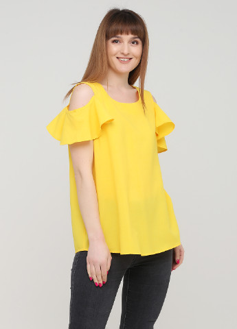 Желтая летняя блуза Signature