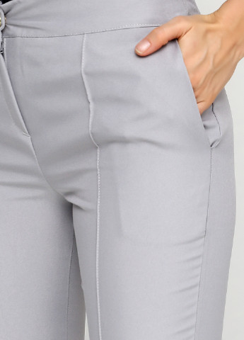 Светло-серые кэжуал демисезонные зауженные брюки ANVI