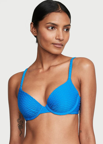 Синій літній купальник (ліф, трусики) роздільний, бікіні Victoria's Secret