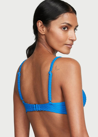 Синій літній купальник (ліф, трусики) роздільний, бікіні Victoria's Secret