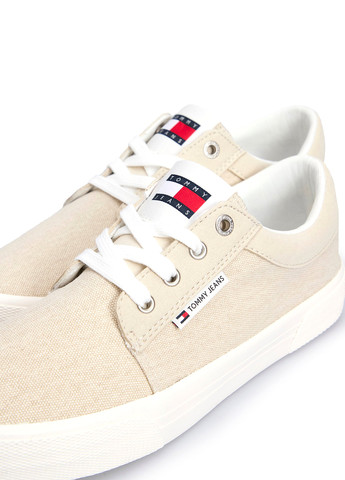 Бежевые кеды Tommy Jeans