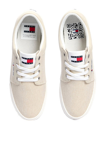 Бежевые кеды Tommy Jeans