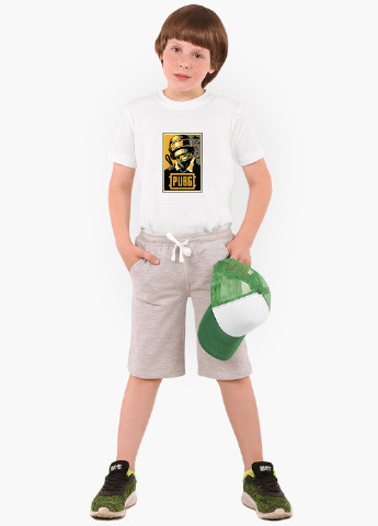 Белая демисезонная футболка детская пубг (pubg) белый (9224-1179) 164 см MobiPrint