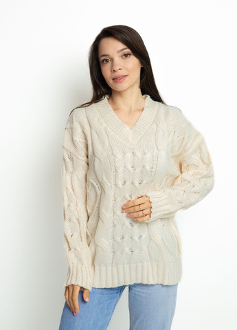 Молочный демисезонный пуловер пуловер Time of Style