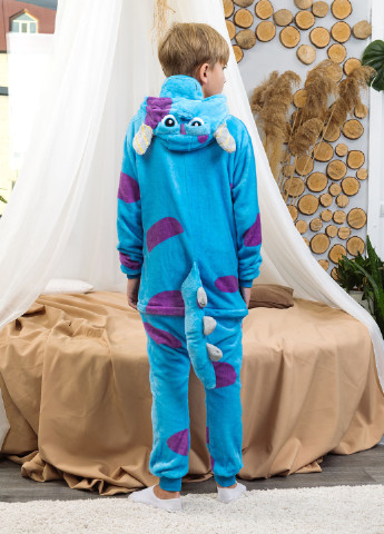 Синяя всесезон детская пижама кигуруми корпорация монстров DobraMAMA