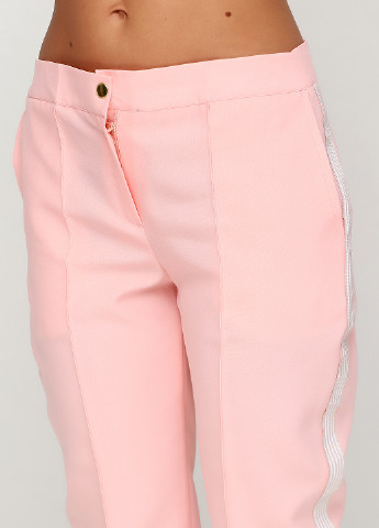 Светло-розовые кэжуал демисезонные зауженные брюки Gator