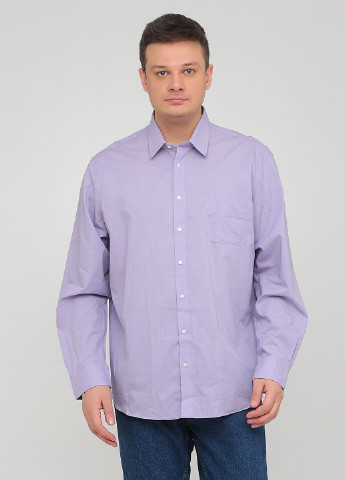 Светло-фиолетовая кэжуал рубашка однотонная C&A