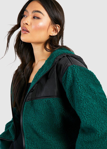 Темно-зеленая демисезонная куртка Boohoo