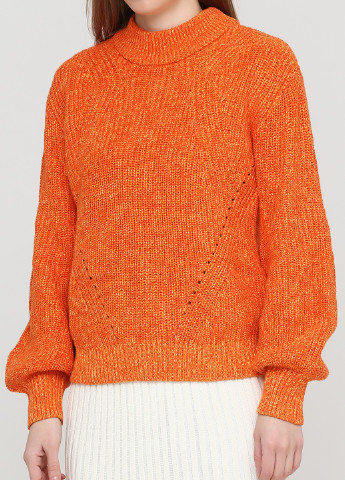 Оранжевый зимний свитер H&M