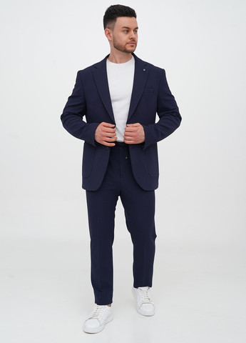 Синій демісезонний костюм (піджак, штани) брючний Trend Collection