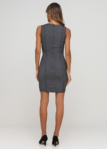 Темно-сіра ділова сукня футляр H&M меланжева
