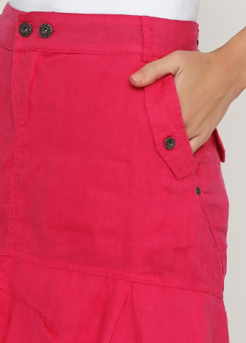 Розовая кэжуал однотонная юбка Dept а-силуэта (трапеция)