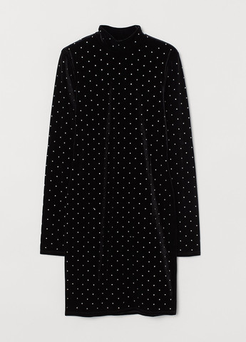 Чорна кежуал сукня сукня-водолазка H&M однотонна