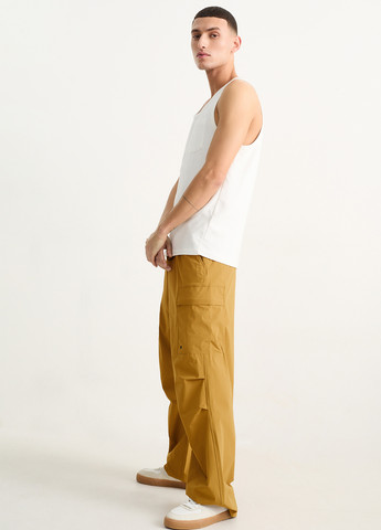 Горчичные кэжуал демисезонные прямые брюки C&A