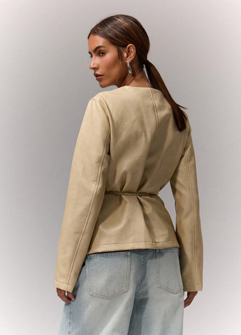 Світло-бежева демісезонна куртка SHEIN