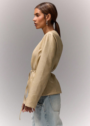 Світло-бежева демісезонна куртка SHEIN